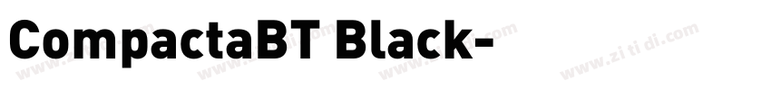 CompactaBT Black字体转换